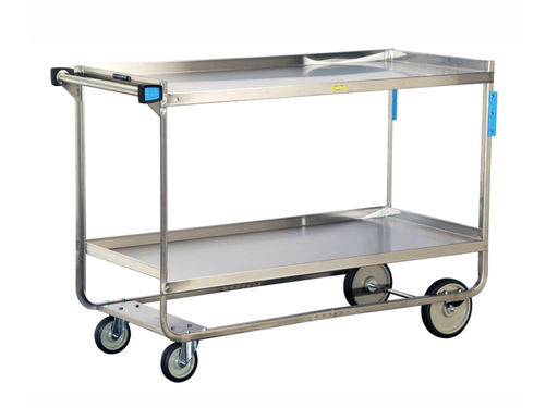 [758] Lakeside 758 Stainless Steel Utility Cart, 2 Shelf