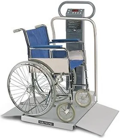 [6702W-XP-B] Oversized Wheelchair Scale with Standard Weight, Printer and Line Cord IEC Plug Type-B