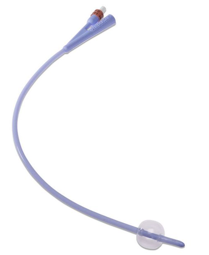 [40518L] Urethral Urinary Foley Catheter, 5mL, Silicone, Council Tip, 2-Way, 18FR, 10/pk, 1 pk/ctn