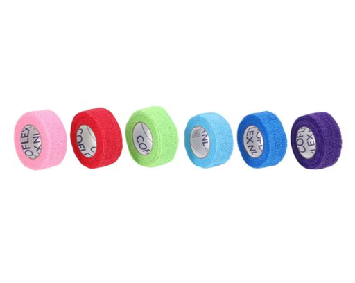 [5100CP-030] Self-Adherent Wrap, 1"x 5yds, Colorpack, Hand Tear, LF, 2 rl/pk, 15 pk/cs