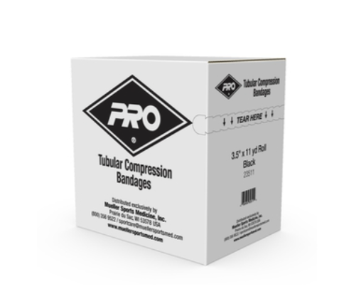 [23511] Tubular Compression Bandage, Black, 3.5"