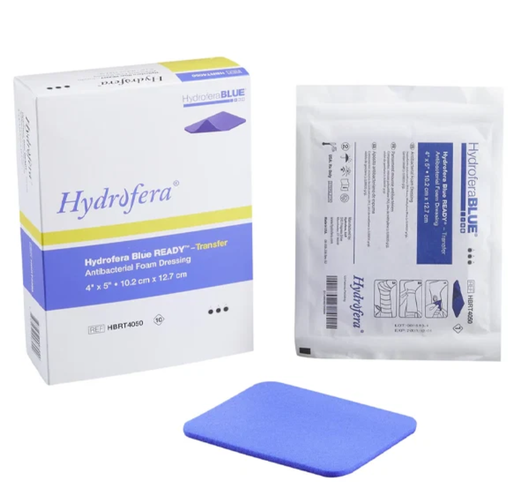 [HBCC4550] BSN Medical/Jobst Hydrofera Blue Transfer Antibacterial Foam Dressings, 4" x 5", 5/bx
