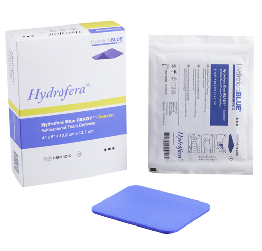 [HBRT4050] BSN Medical/Jobst Hydrofera Blue Transfer Antibacterial Foam Dressings 4" x 5", 10/bx