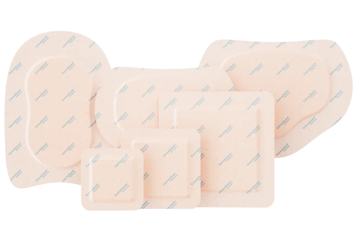 [423270] Border Adhesive Silicone Hydrofiber Foam Dressing, Large Sacral, 9.4" x 8.3", 5/bx