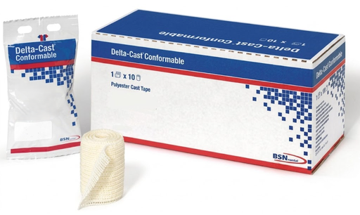 [6605] BSN Medical/Jobst Delta-Cast Conformable Cast Tape, 5" x 4 yds, White, 10rl/bx