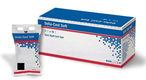 [7270811] BSN Medical/Jobst Delta-Cast Soft Cast Tape, 3" x 4 yds, Black, 10rl/cs
