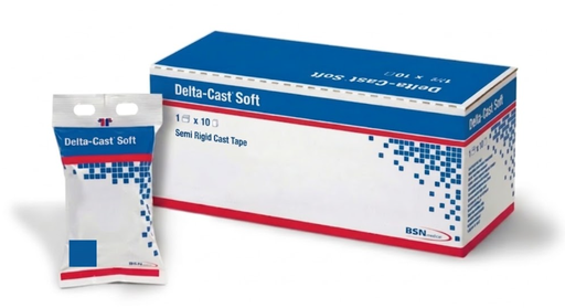 [7270825] BSN Medical/Jobst Delta-Cast Soft Cast Tape, 4" x 4 yds, Blue, 10rl/cs