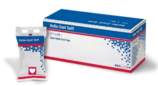 [7270860] BSN Medical/Jobst Delta-Cast Soft Cast Tape, 2" x 4 yds, Hearts, 10rl/cs