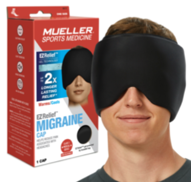 [6613] EZRelief Migraine Cap, Hot/Cold Gel Technology, One Size Fits Most