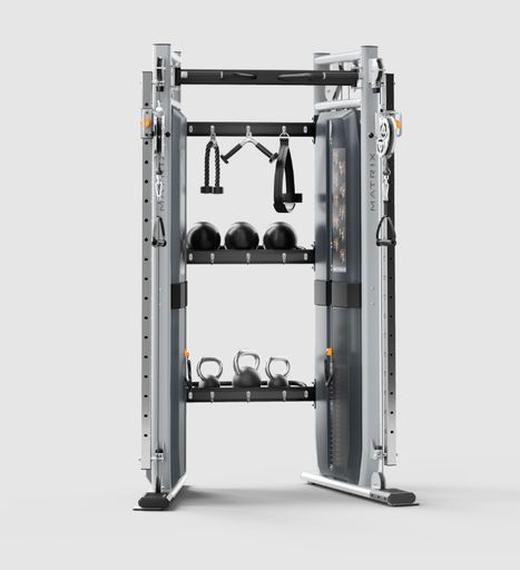 [VS-VFT HS+VS-FTS30] Functional Trainer Heavy Stack w/30" Storage Rack. Medical markets in U.S. only. 
