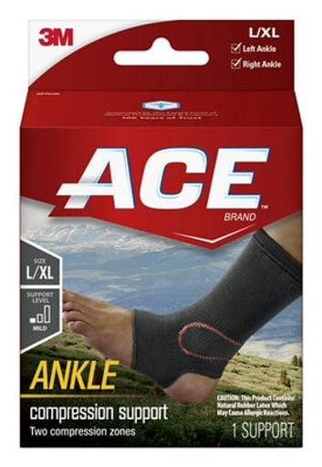 [207526] ACE Compression Elasto-Preene Ankle Support, 2/pk, 6 pk/cs