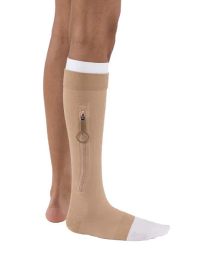 [114485] UlcerCARE 2-Part System w/Liner, Left Zipper, Knee High, Beige, Sm, 1/bx