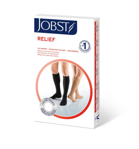 [114623] BSN Medical/Jobst Relief Knee High, 20-30mmhg, XL Standard, Beige