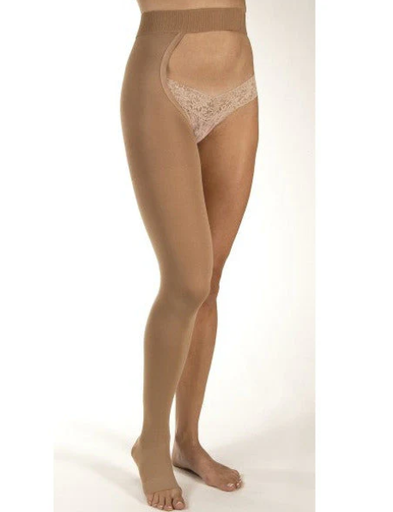 [114675] Compression Left Leg Chap, 20-30mmhg, Open Toe, Beige, XL, 1/pr