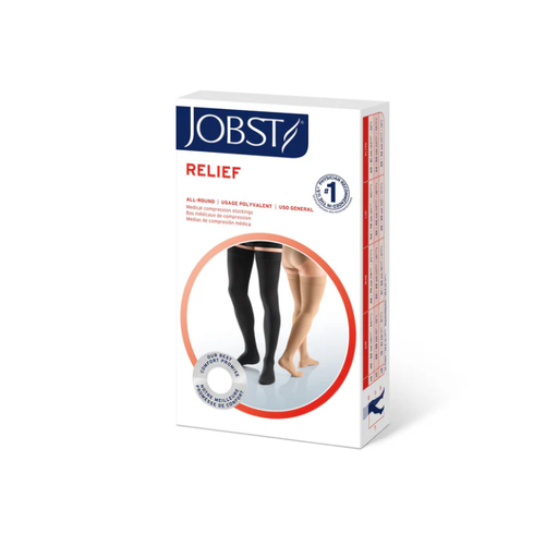 [114829] BSN Medical/Jobst Relief Thigh High, 15-20mmHg, XL Standard, Black
