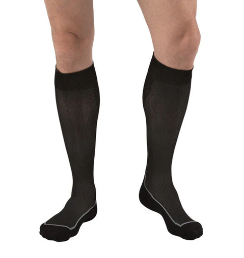 [7528941] Sport Knee High, 15-20 Closed Toe, Black, Med, 1/pr