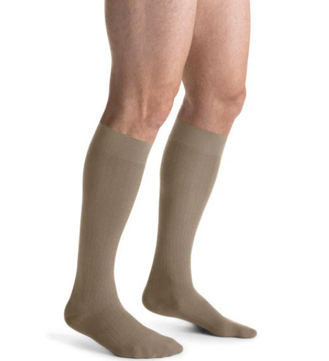 [7764512] Softfit Kneehigh Socks, 20-30, Size 3, Regular, Khaki 1/pr