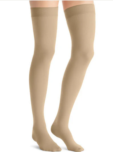 [7769009] Opague Sensitive Thigh High, 20-30, Closed Toe, Natural, Med, 1/pr