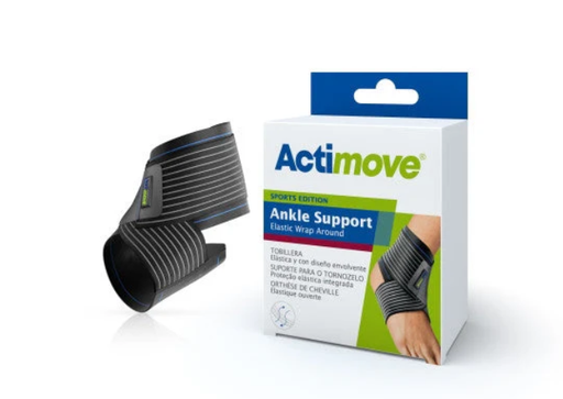 [7341481] Actimove Sports Ankle Elastic Wrap, Medium, 8"- 9", Black