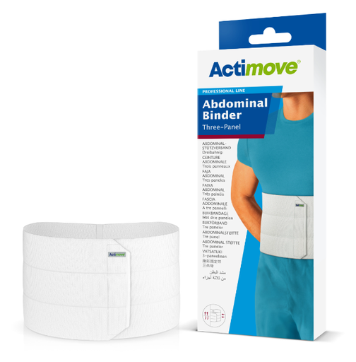 [7551308] Actimove Abdominal Binder, 3-Panel, Medium, White