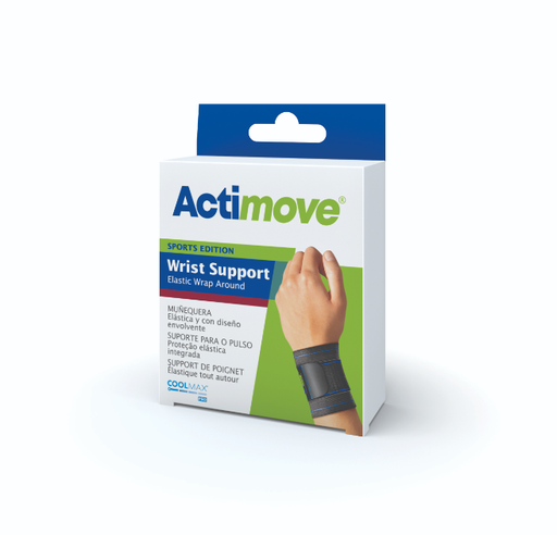 [7341680] ActimoveSports Wrap Around Wrist Support Black