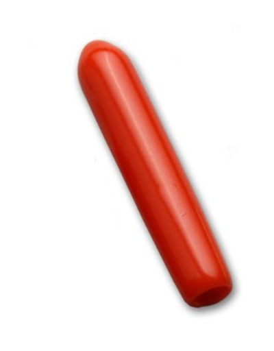 [091004BBG] Instrument Tip Protectors, Solid, Red, Non-Vented, 3.2x25.4mm, Non-sterile, 100/bg