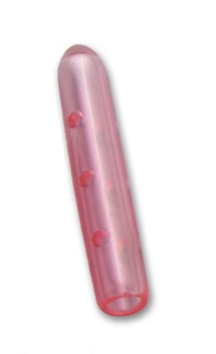 [093014BBG] Instrument Tip Protectors, Vented, Red Tinted, 3.2x25.4mm, Non-Sterile, 100ea/bg