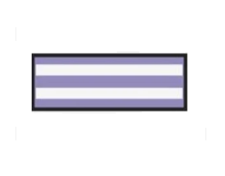 [154011EEA] ID Sheet Tape, White/lavender Stripe, 6.35mm, Non-Sterile, 1 Sheet