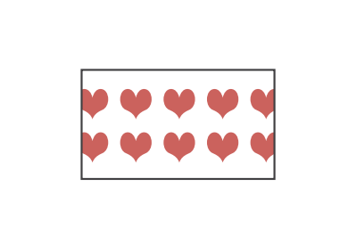 [158060EEA] ID Sheet Tape, Red Hearts On White, 6.35mm, Non-Sterile, 1 Sheet