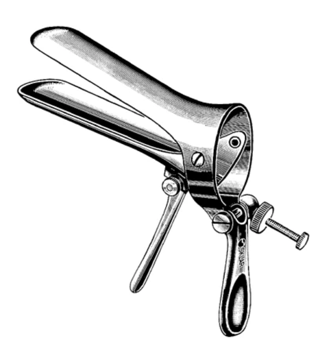 [90-3960] Sklar Cusco Vaginal Speculum, Lateral Screw, Large