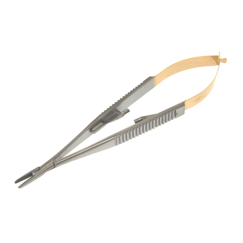 [32-440] Symmetry Needle Holder, Castroviejo, Straight, Tungsten Carbide, 5 3/4 in