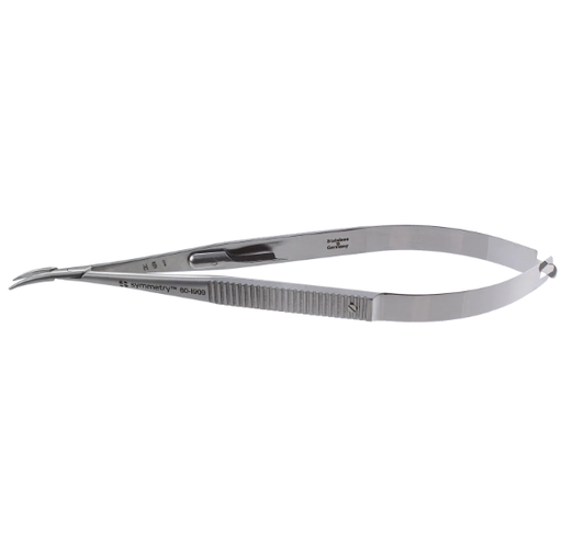 [60-1909] Symmetry Needle Holder, Castroviejo, Curved, Delicate, w/Lock, 5 1/2 in