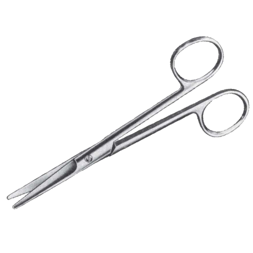 [03-5123] Symmetry Scissors, Mayo, Curved, Beveled Blades, 9"