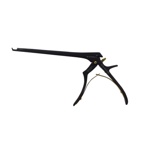 [58-4200J-BD] RapidClean Kerrison Rongeur, Micro, Thin Footplate w/Ejector, 40 Degree Up, Ceramic Coated, Convertible, 4mm, 8"