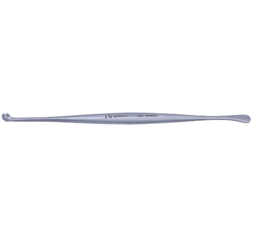 [65-1015] Dissector, Penfield, Double-Ended, Size 1, Broad Curved & Sharp Round Spoon, 7"