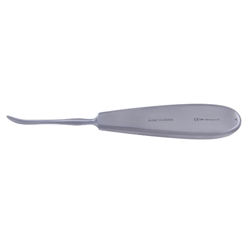[65-1047] Elevator, Cushing "Little Joker" Periosteal, 1/4" Blade, Hollow Handle, 6"