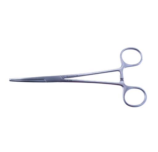 [16-1318] Forceps, Rochester-Ochsner, Curved, 1 x 2 Teeth, 7 1/4 in