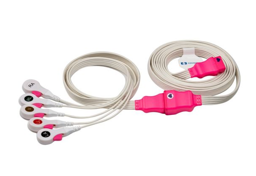 [33136T] Kendall DL Dual Connect Shielded EKG Leadwire Set, 5 Lead, Disposable, 10/bx, 10 bx/cs