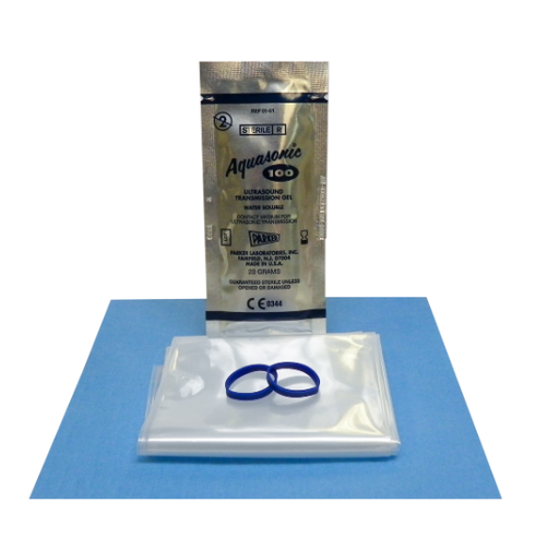 [1-519-1240] Aspen 4 x 24" Sterile Clear Probe Cover Kit w/3D End