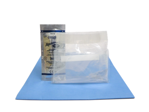 [1-519-1512] Wireless Probe Cover Kit, 5" x 12", Sterile Gel, Bands, 24/bx