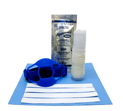 [1-519-2145] Transesophageal Probe Cover, Bite Block, Sterile Gel, Tapes, Non-Sterile, 12/bx