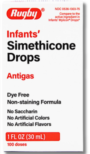 [371039] Gas Relief Drops, Infants, Boxed, 20mg, 30mL, Dye Free, Compare to Mylicon® Drops, NDC# 00536-1303-75