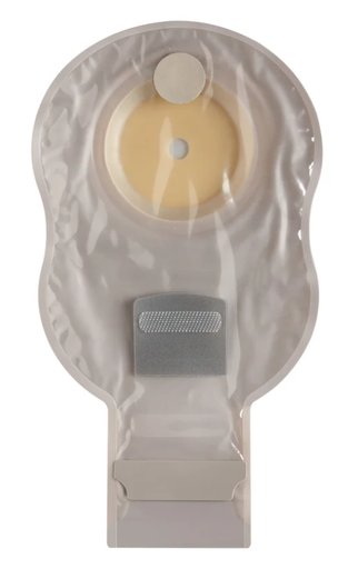 [423667] Drainable 11" Pouch with Durahesive Cut-to-Fit Barrier, Transparent, 7mm Convex Depth, Tension Location 30mm, 10/bx
