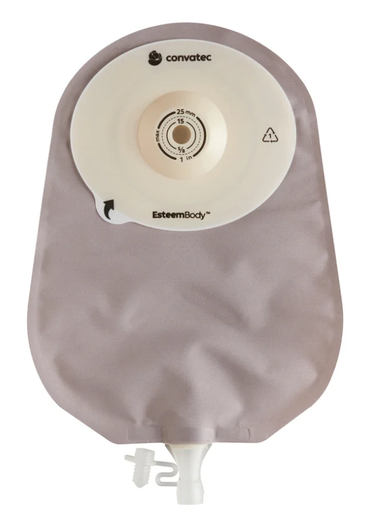 [423705] Urostomy 10" Pouch with Durahesive® Cut-to-Fit Barrier, Opaque w/Window, 3.5mm Convex Depth, Tension Location 30mm, 10/bx