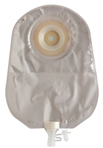 [423715] Urostomy 10" Pouch with Durahesive Pre-Cut Barrier, Transparent, 3.5mm Convex Depth, Tension Location 40mm, 10/bx