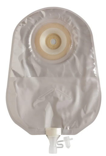 [423717] Urostomy 10" Pouch with Durahesive Pre-Cut Barrier, Transparent, 3.5mm Convex Depth, Tension Location 30mm, 10/bx