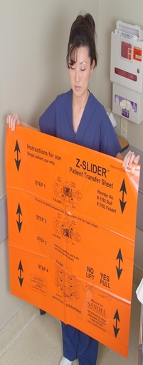 [2102] Z-Slider Patient Transfer Sheet, Roll Dispenser Box, 30/bx, 2bx/cs