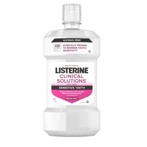 [20228] Listerine Clinical Solutions Mouth Rinse, Sensitive Teeth, 500 ml, 6/cs