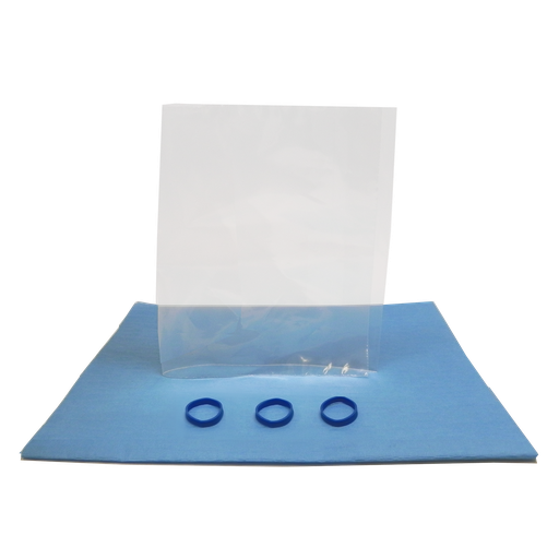 [1-519-1010] CT Cradle Cover, Bands, 6" x 10", Sterile, 50/bx