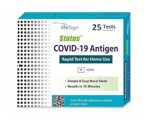 [33325] Covid-19 Antigen Rapid Test for Home Use, Rapid Immunoassay for SARS-Cov-2 Antigen, 25 test/kt